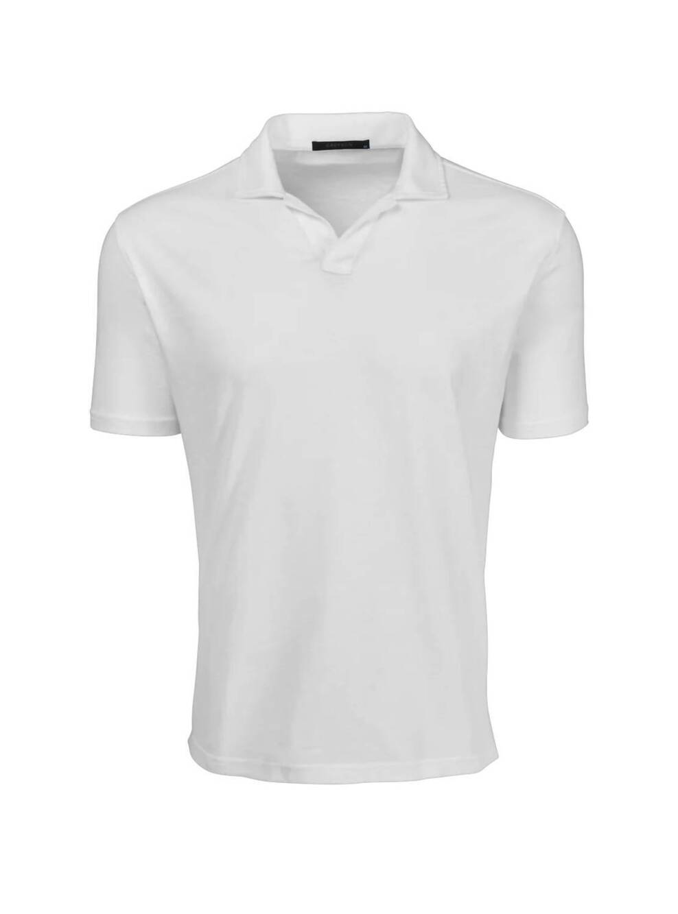 NEW GREYSON CLOTHIERS men's alpha slub johnny collar short sleeve polo in arctic